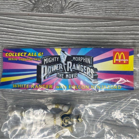 1995 McDonald's Mighty Morphin Power Rangers The Movie set of 2 figurines sealed - Picture 4 of 6
